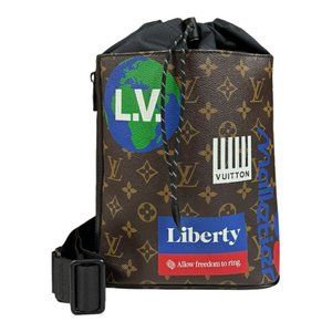 Louis Vuitton Chalk Sling Bag Monogram Body Canvas M44625 Brown Unisex LOUIS ...
